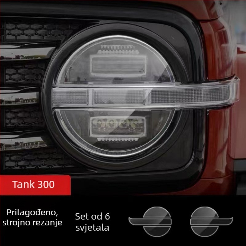 Film za svjetla Haval Tank 400/500/300 — TPU materijal, marka New Technology, 2 godine garancije