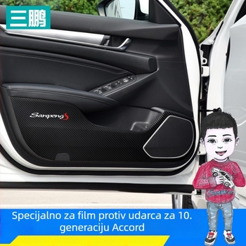 Auto zaštitni film protiv udaranja za vrata – PP film, snažna adhezija, prilagodljiva obrada