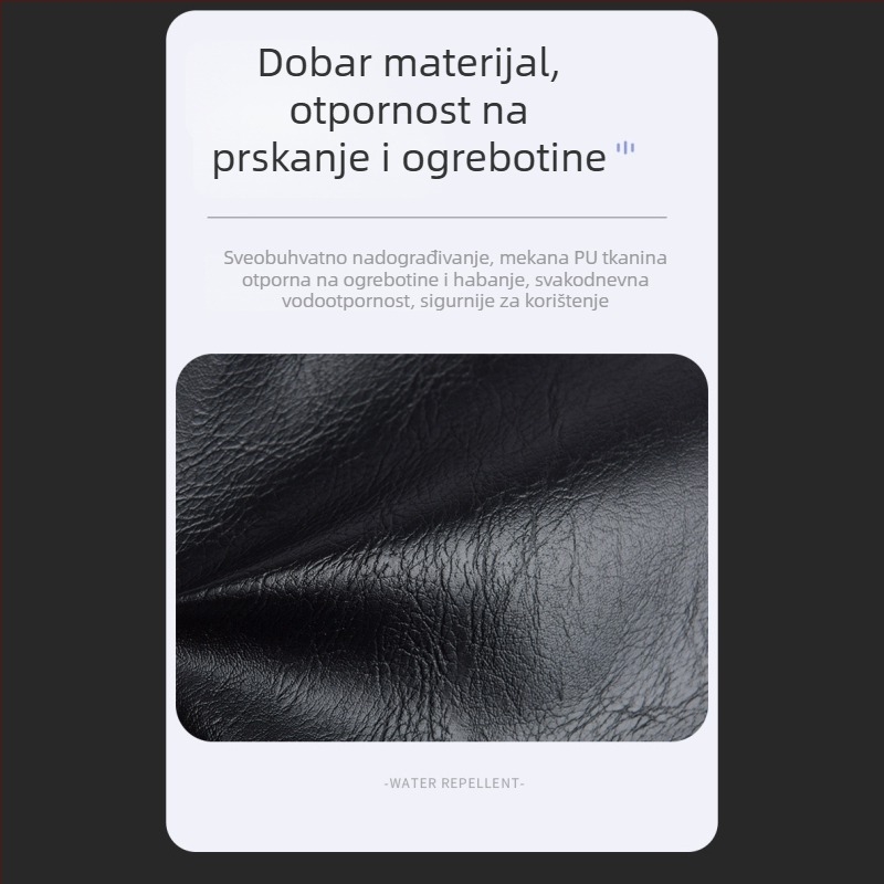 Muška crossbody torba, gradski stil (vodootporna, velika zapremina, više pretinaca, PU materijal, pogodno za 8-inčni prijenosnik)