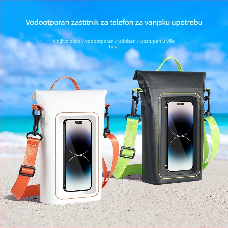 Sanhu Outdoor 2L PVC vodootporna torbica za telefon s dodirnim zaslonom – prozirni džep za plažu, ribolov i kampiranje