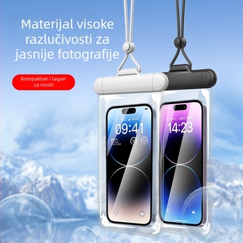 Vodootporna torbica za mobitel za plivanje, s dodirnim zaslonom, TPU, toplinski tisak, prilagodljiva, unisex