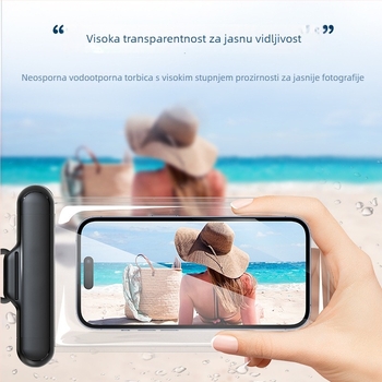 Vodootporna torbica za telefon od TPU, toplim pritiskanjem, mogućnost prilagodbe, unisex stil, jednobojni dizajn