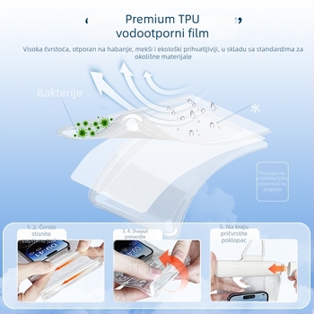 Vodootporna torbica za telefon od TPU, toplim pritiskanjem, mogućnost prilagodbe, unisex stil, jednobojni dizajn