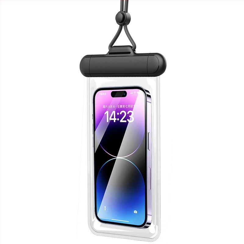 Vodootporna torbica za telefon od TPU, toplim pritiskanjem, mogućnost prilagodbe, unisex stil, jednobojni dizajn