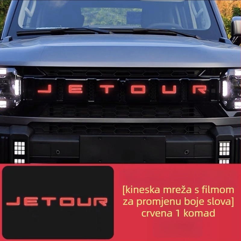 Film za dnevne svjetlosti za Jietu Traveler – TPU materijal, dekorativna folija za rešetku i svjetleći natpis s slovima