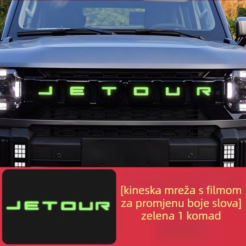 Film za dnevne svjetlosti za Jietu Traveler – TPU materijal, dekorativna folija za rešetku i svjetleći natpis s slovima