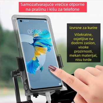 Jednokratna vodootporna torbica za mobitel s izolacijom dodirnog zaslona i zaštitom od prašine, samouzavarujuća vrećica za medicinsku dostavu