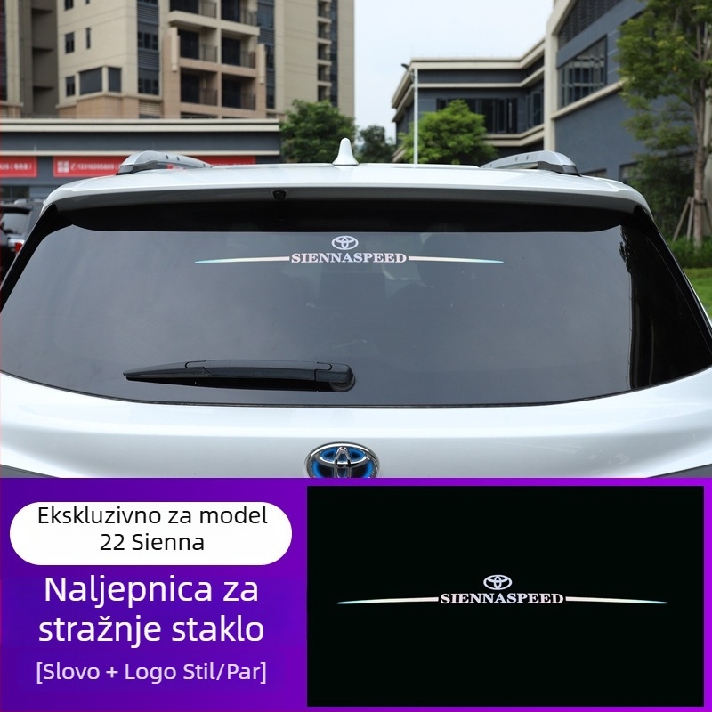 Naljepnica za karoseriju Toyota Sienna – Logo brenda Crossover, Materijal: naljepnica, Prilagodljivo, Postupak ugradnje ljepilom