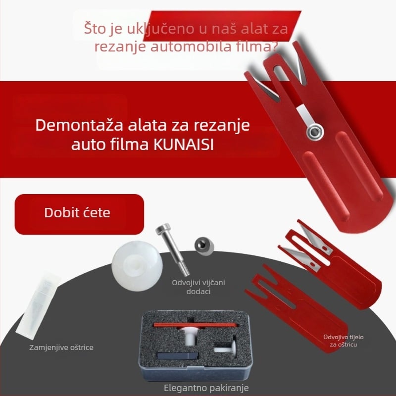 Automobilski nož za rezanje filma — legura tijela, Značka Coolness, Vrsta: Nož za rezanje filma, Obrada i prilagodba: Ne (Materijal: Legura; Brend: Coolness; Vrsta: Nož za rezanje filma; Obrada: Ne)
