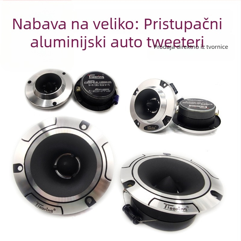 Automobilski aluminijski tweeter, GTTP-11–GTTP-15, 4 Ω, 150 W, 35 Hz–20 kHz