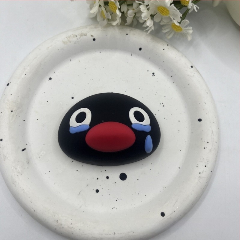 Crtani obiteljski magnetski frižider s pingvinima – silikon, crtani stil, magnetska privlačnost, dodatak za futrolu za telefon