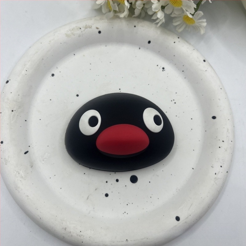 Crtani obiteljski magnetski frižider s pingvinima – silikon, crtani stil, magnetska privlačnost, dodatak za futrolu za telefon