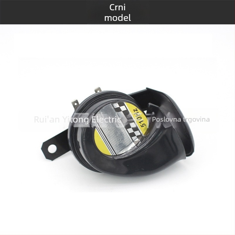 Automobilski snail horn, zatvoren model Sealed Snail Horn, 12/24V, 30W, 5 Ω, 105–115 dB, -40 do 80 °C