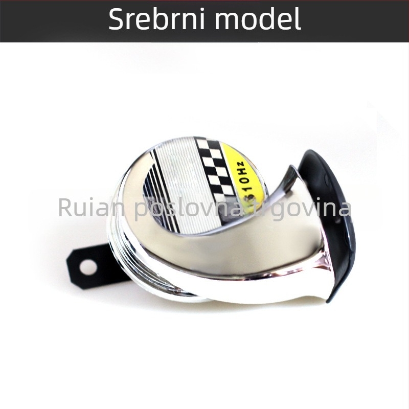Automobilski snail horn, zatvoren model Sealed Snail Horn, 12/24V, 30W, 5 Ω, 105–115 dB, -40 do 80 °C