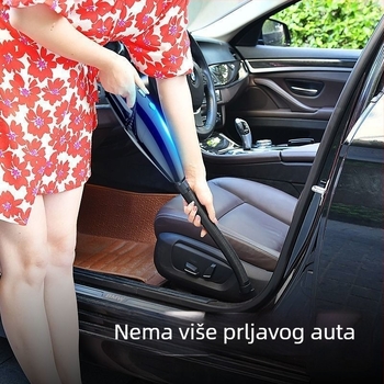 Usisavač za auto, ručni, napajanje 12V iz utikača, 90W, usisna snaga 20000 Pa, mjerenje tlaka u gumama