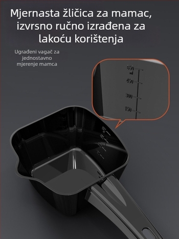 Posuda za mamce s poklopcem - Trodijelni set - Duboka s neprijanjivim unutarnjim dijelom - Plastična - Camper