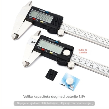 Digitalni kaliper za nakit od jadeita - visoka preciznost, elektronički zaslon, raspon mjerenja 0-150-200 mm, Tin hua da