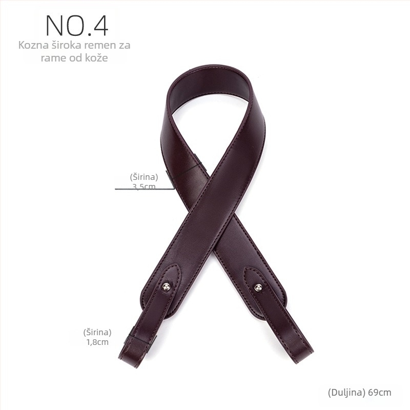 Remen za torbu/rameni, PU materijal, izuzetno lagan, prostrijivi podesivi remen, proljeće 2025