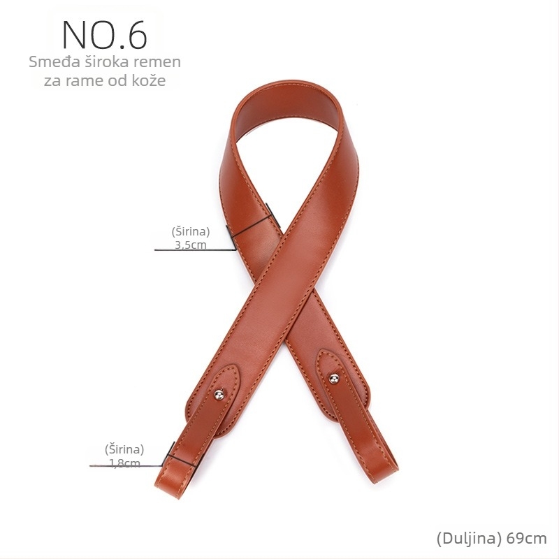 Remen za torbu/rameni, PU materijal, izuzetno lagan, prostrijivi podesivi remen, proljeće 2025