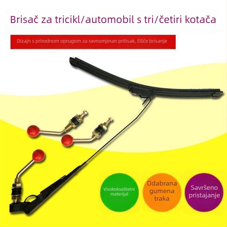 Ručni bezokvirni brisač za električna vozila, tricikl i ATV za poljoprivredna vozila — ručno pokretanje