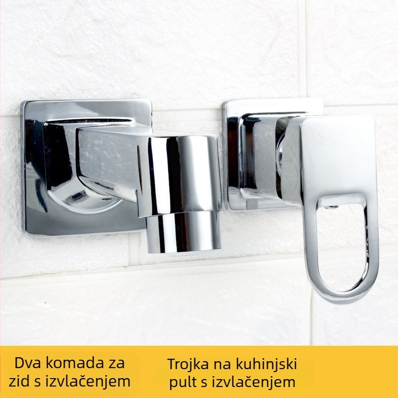 Ugradni set slavine za kupaonicu — za kadu, dvodijelni ili četverodijelni set, tijelo od bakra, keramički kartridžni ventil, mehanizam podizanja, mogućnost prilagodbe obrade