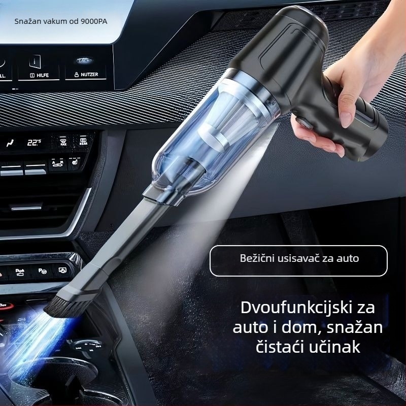 Bežični usisavač za automobil s usisom 20000 Pa, snaga 300 W, punjiv, do 45 minuta rada, niska buka