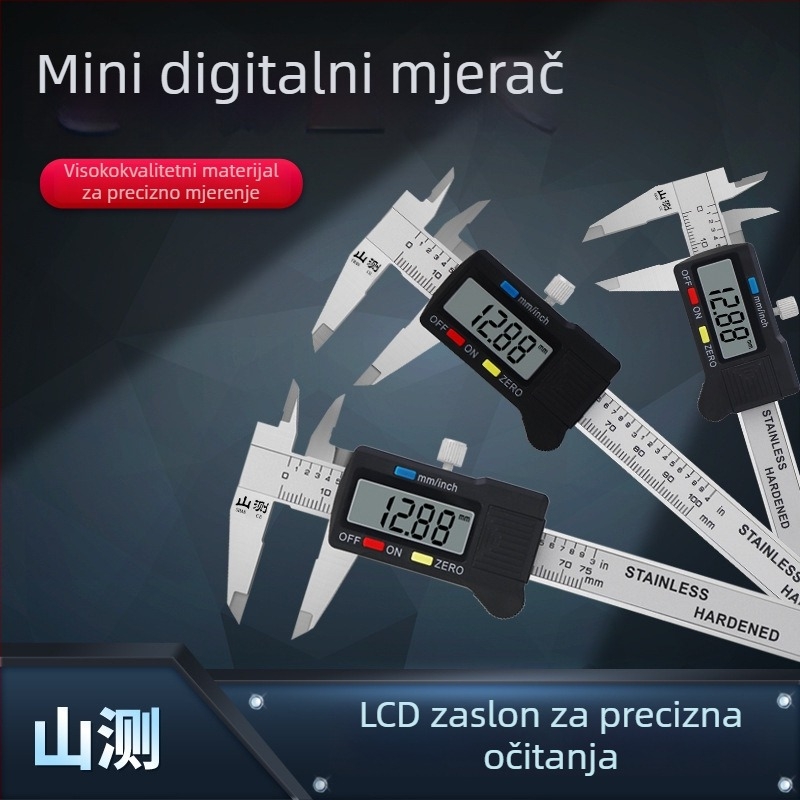 Digitalni mjerni kaliper s elektroničkim prikazom za nakit i zbirke (Marka: Mountain Survey; Tip: digitalni kaliper; Prikaz: elektronički)