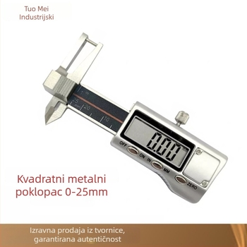 Mini digitalni kaliper za nakit i dragulje, nehrđajući čelik, 0-25 mm, točnost ±0,01 mm, tri funkcije
