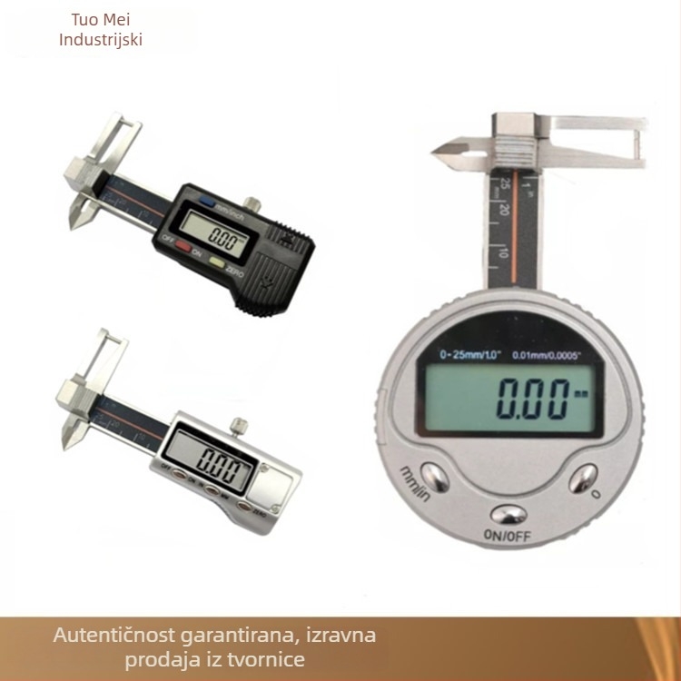 Mini digitalni kaliper za nakit i dragulje, nehrđajući čelik, 0-25 mm, točnost ±0,01 mm, tri funkcije