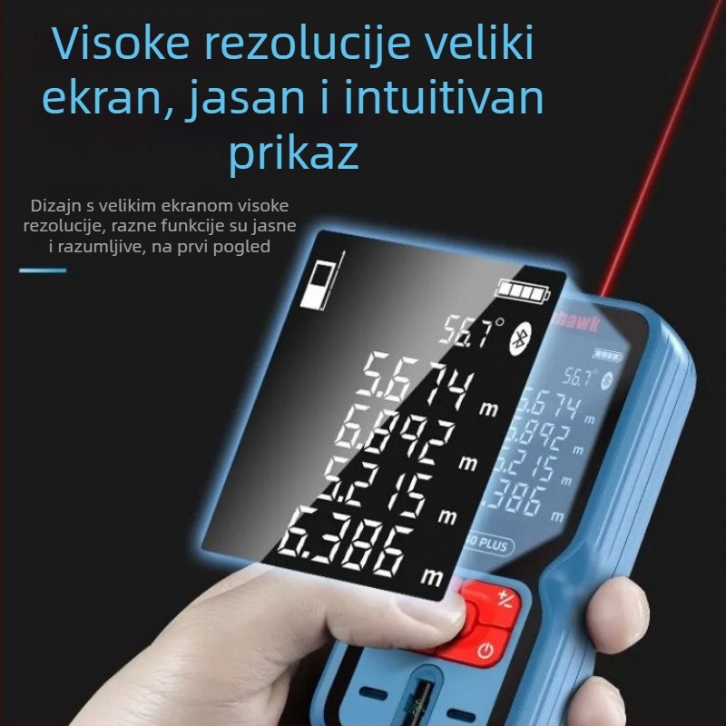 Laserski daljinomjer - ručni mjerni instrument (Tip daljinomjera: laserski daljinomjer; Marka: Druga; Uvoz: Ne)