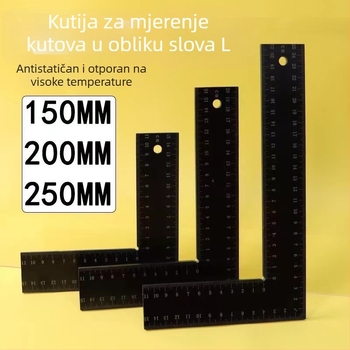 Tang's bakelitni L-oblik mjerni kut, raspon mjerenja 200