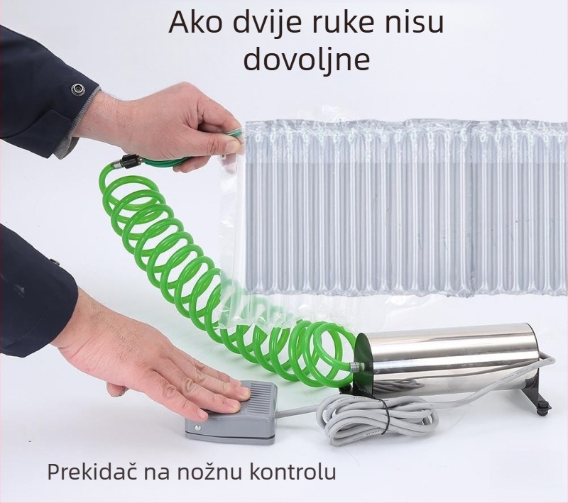 Pumpa za zračni stupac za napuhivanje s dva ili više cilindara, 220 W, protok zraka 35 L/min, digitalni prikaz, upozoravajuće svjetlo