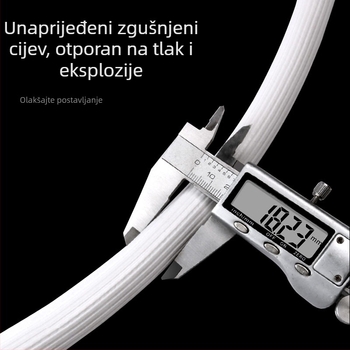 Produžni nastavak za vodu perilice rublja - Explosion-Proof; materijali: plastika, nehrđajući čelik, mesing; nazivni tlak: 2; radna temperatura: 80; ugradnja: na zid; spojni materijal: plastika, nehrđajući čelik, mesing