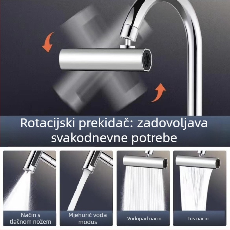 DJ-055 proširivač kuhinjske slavine, bakarno legura, priključci 22–24 mm, 0–90 °C, nehrđajući čelični jezgrov ventila