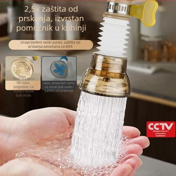 Kuhinjska slavina s rotirajućim Maifan filtrom i produžnim tušem