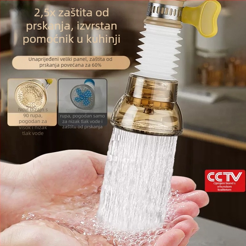 Kuhinjska slavina s rotirajućim Maifan filtrom i produžnim tušem