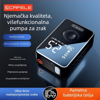 Automobilska pametna pumpa zraka s digitalnim zaslonom, bežična, 12V, 120W, 40 L/min, punjiva