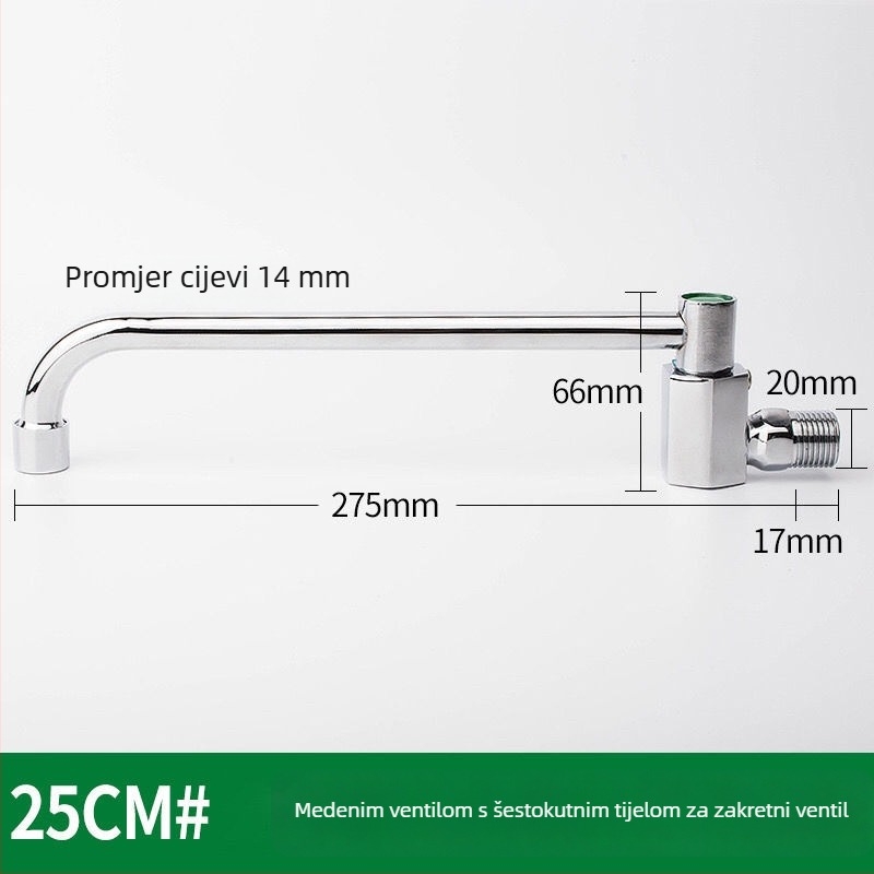 Kuhinjski faucet za kuhinjsku ploču, bakreni, okretni, komercijalni poluautomatni za restorane