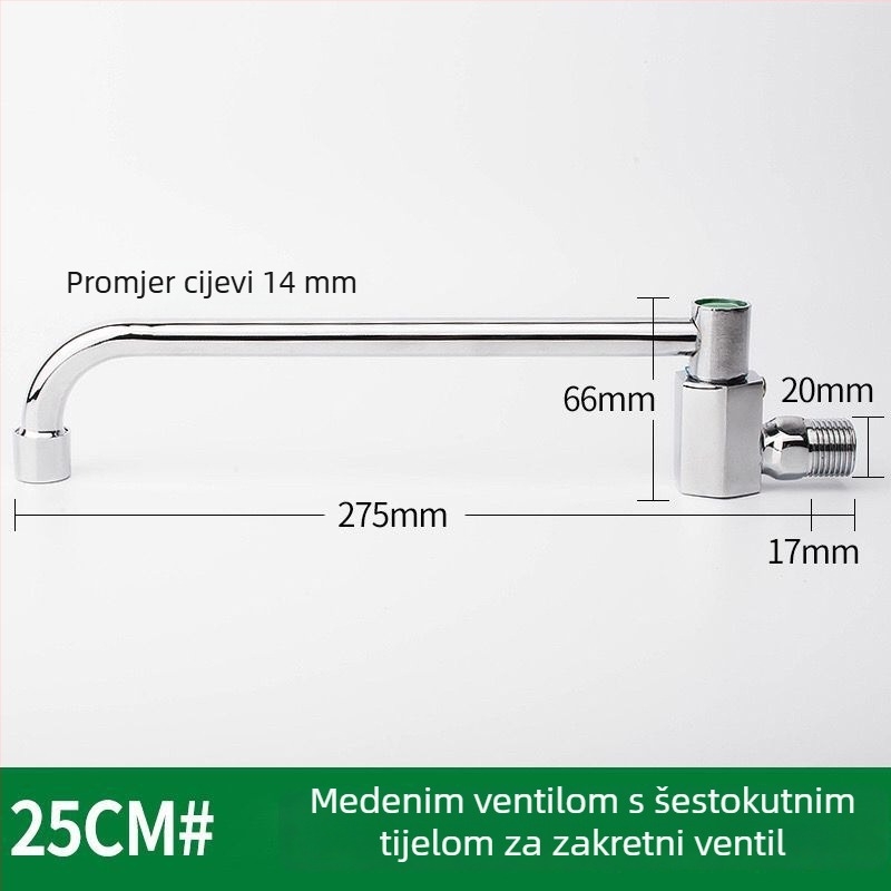 Kuhinjski faucet za kuhinjsku ploču, bakreni, okretni, komercijalni poluautomatni za restorane