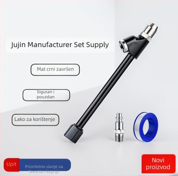 Set komad šipki za napuhavanje automobilske gume za hitnu održavanje – visoki tlak, izdržljiv | raspon tlaka 10-120 psi | jedinica PSI | točnost 0,01 | Materijali: bakar, željezo, cink legura