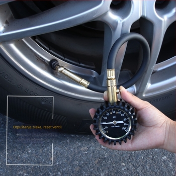 Tlakomjer za tlak u gumama CY-6236, raspon 0-100 PSI, prikaz PSI, ABS kućište