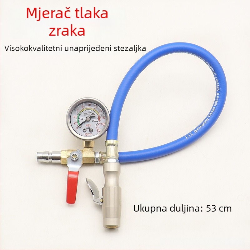 Mehanički mjerač tlaka za gumu za brzo napuhavanje – analogni mjerač tlaka za automobilsku gumu, Model: Tire Inflatable Pressure Gauge