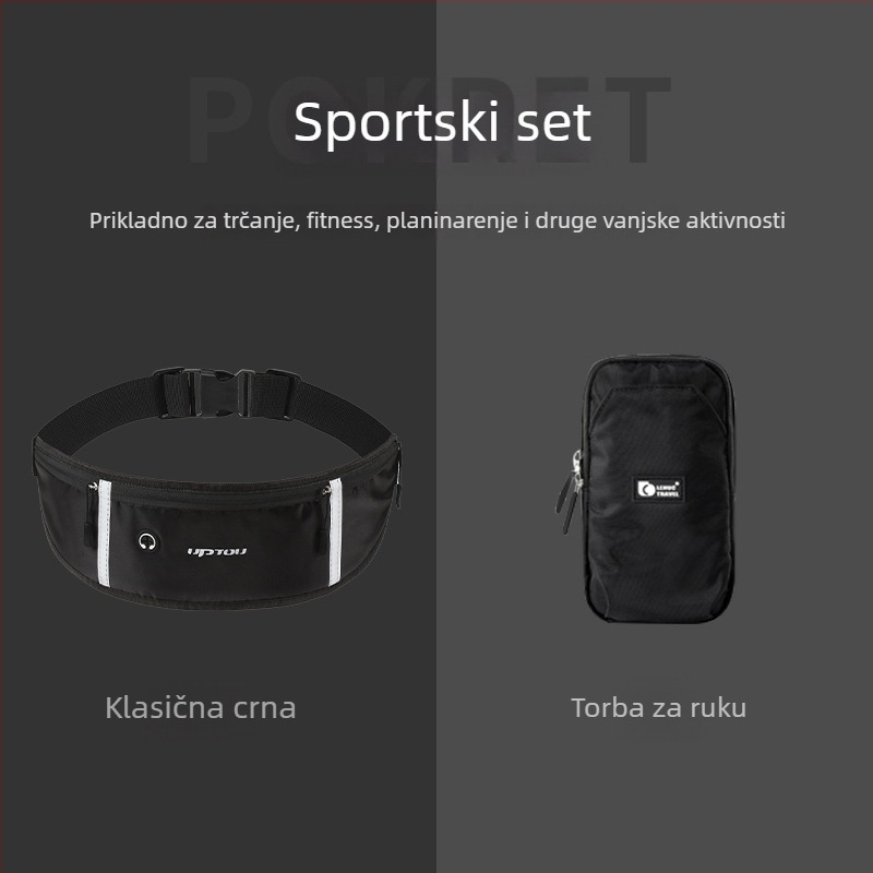 Lmxy- Muški sportski pojas za trčanje s džepom za telefon, za loptaške sportove, proljeće 2025