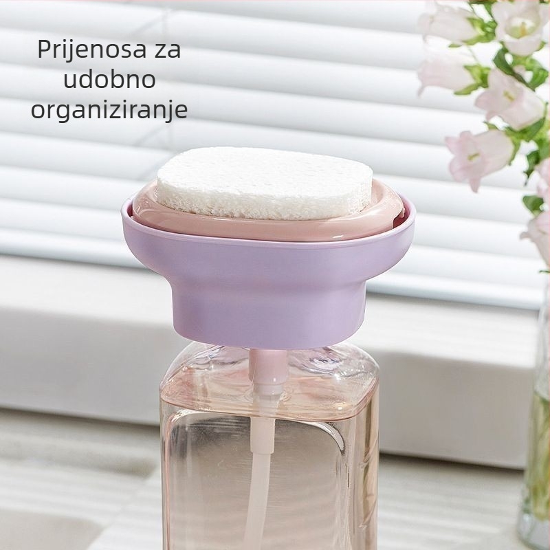 Dozator tekućeg sredstva za pranje posuđa s ručnim pritiskom za kuhinjski sudoper – PP materijal, 90 g, glatka površina, stil laganog luksuza