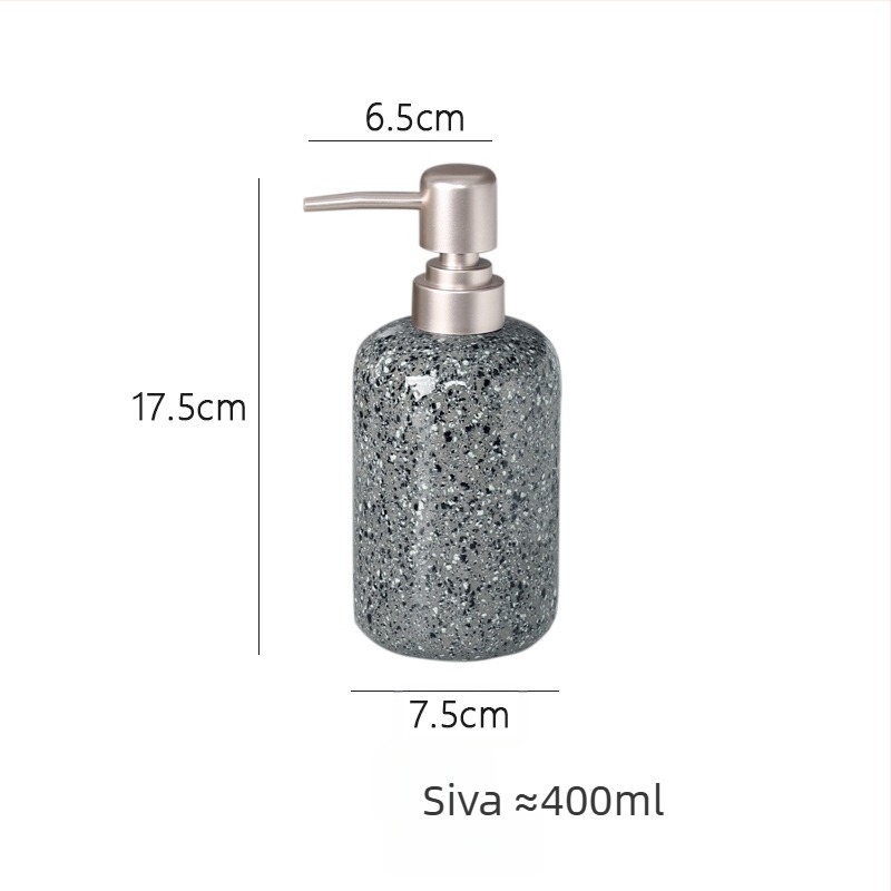 Keramički dozator losiona s ručnom pumpom, glazura, 250 g