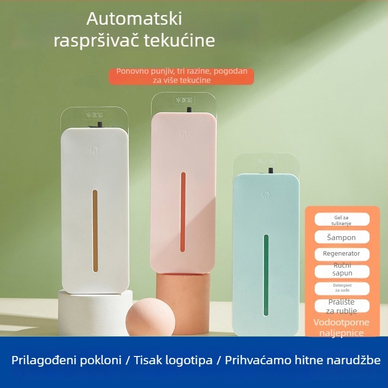 Automatski dozator sapuna sa senzorom — ABS kućište, injekcijsko oblikovanje, moderan minimalistički dizajn, senzor aktiviran