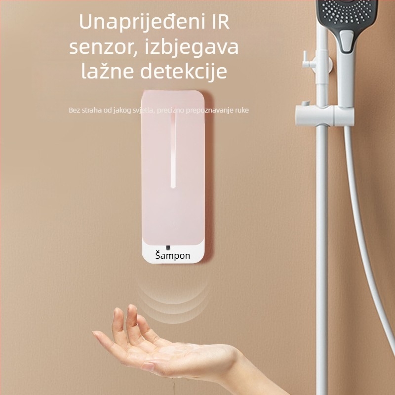 Automatski dozator sapuna sa senzorom — ABS kućište, injekcijsko oblikovanje, moderan minimalistički dizajn, senzor aktiviran