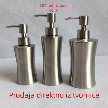 Dozator sapuna od nehrđajućeg čelika 304, ručno pritiskanje, brušeni završetak, težina 150 g