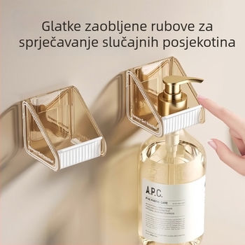 Plastični držač za gel za tuširanje u kupaonici — jednostupanjski, nosivost 3 kg, moderni minimalistički stil