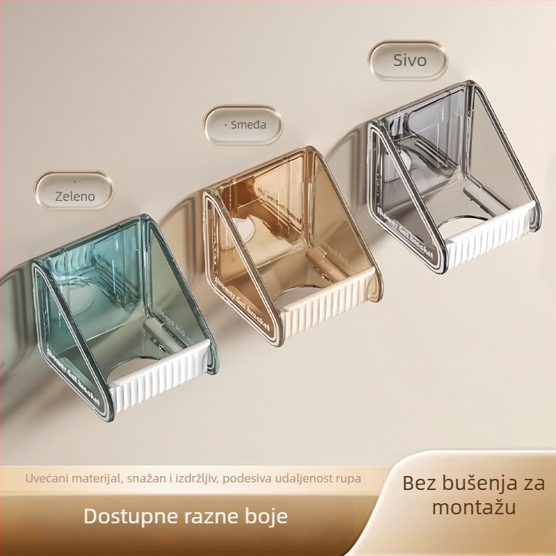 Plastični držač za gel za tuširanje u kupaonici — jednostupanjski, nosivost 3 kg, moderni minimalistički stil